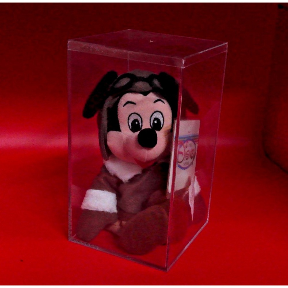 Disney Mickey Mouse Pilot Beanbag Toy 8" Vintage Walt Disney Store